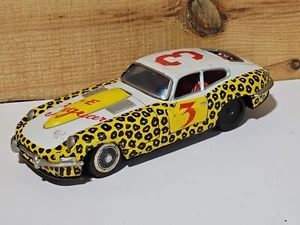 Rare Vtg 1960’s Bandai Yellow Jaguar  Tin Friction (doesn't run) Car Japan 8" - Picture 1 of 18