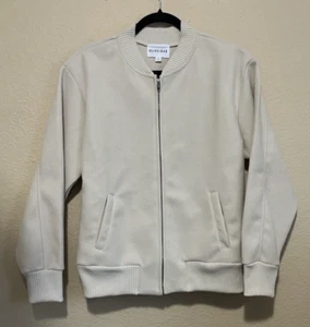 Olive + Oak Bomberjacke creme hellbraun klein leichte Kunstwolle - Bild 1 von 7