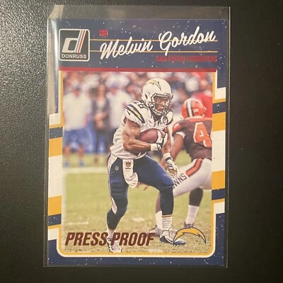 2016 Donruss Press Proof Red Melvin Gordon #247 San Diego Chargers - Image 1 of 2