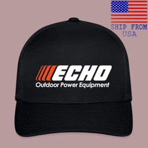 Echo Outdoor Power Equipment Black Baseball Cap Hat Adult Size S/M & L/XL - Picture 1 of 4