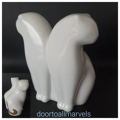 Vintage B&G Copenhagen Siamese Cats Porcelain Figurine Danish Modern RARE #4201 - Image 1 of 4