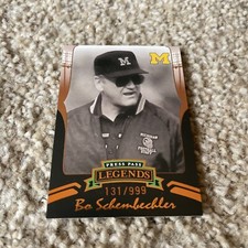 2006 Press Pass Legends Football Bronze #B88 Bo Schembechler /999 Michigan