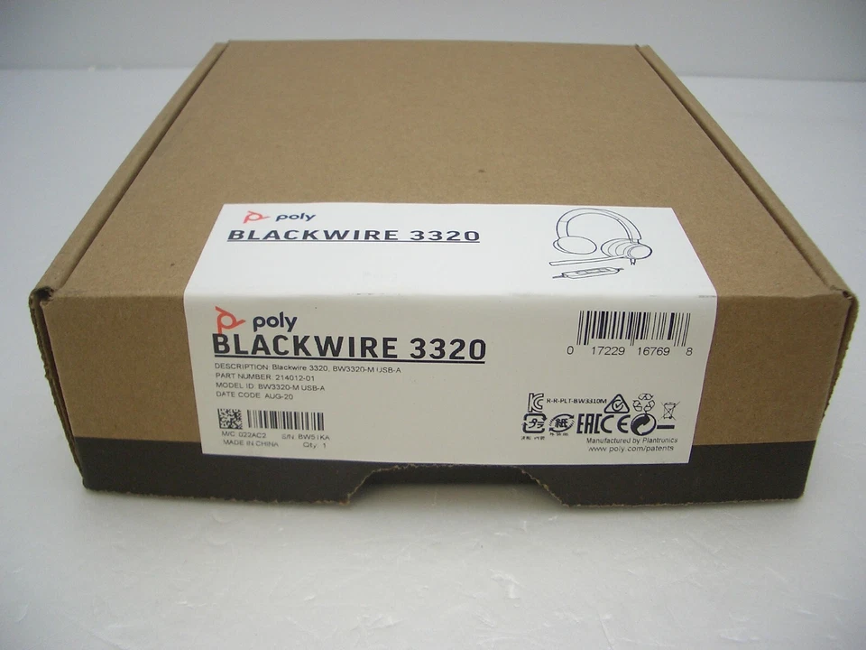 Plantronics Blackwire BW3320-M USB-A Headset - Image 1 of 1