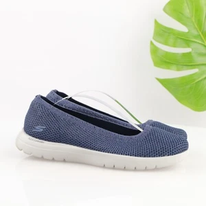 Skechers On-The-GO Flex Damenschuh Größe 8,5 marineblau mit Schmucksteinen besetzt sportlich flach - Bild 1 von 14