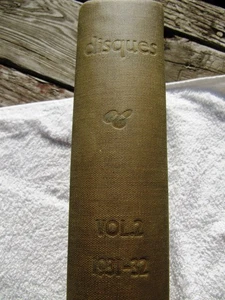DISQUES 1931/2 78 rpm Record Collector Magazine Vol 2 compl H. Royer Smith Bound - Picture 1 of 7