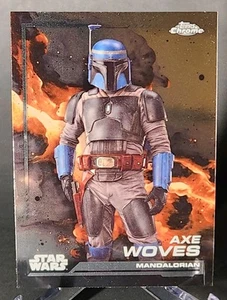 2024 Topps Chrome Star Wars Axe Woves #48 The Mandalorian - Picture 1 of 2