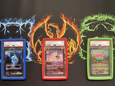 💧🔥🍃Big Three PSA 9 Venusaur 198 Charizard 199 Blastoise 200 Pokemon 151 S&V - Image 1 of 4