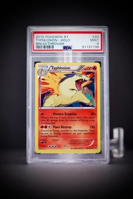 2015 Pokemon XY Breakthrough Typhlosion Holo 20 PSA 9 - Image 1 of 3