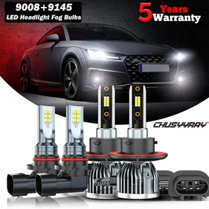 Combo luz delantera + luz antiniebla para Ford F150 2004-2014 6500 k 4 piezas Chusyray - Imagen 1 de 24