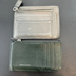 PRADA & Saint Laurent Kartenetui ~ Geld und Kleingeld Geldbörse Leder Original Lot 2 - Bild 1 von 17