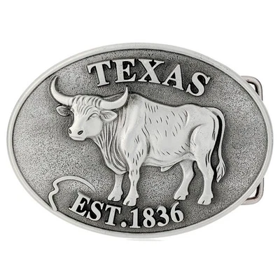 TEXAS Belt Buckle Western Cowboy Cowgirl Native American Motorcyclists (TX-04-S) - Image 1 of 2