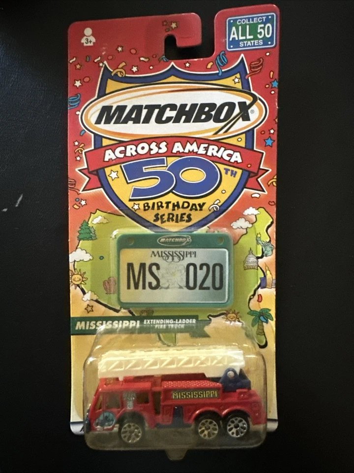 2001 Matchbox Across America 50th Birthday Series Mississippi Fire Truck - Image 1 of 4