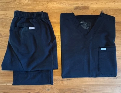 Conjunto Exfoliante Figs Colección Técnica Hombre Negro Talla Mediana Foto 1 de 4