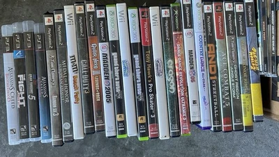 Surtido de Videojuegos Aleatorios Lote de 26 Wii, PlayStation Xbox Varios Leer Arañados Foto 1 de 2