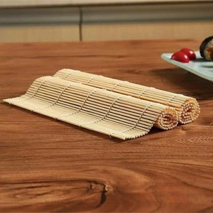 24x24cm Sushi Set Bamboo Rolling Mats Rice Paddles Tools Mold Kitchen Japanese - Picture 1 of 14