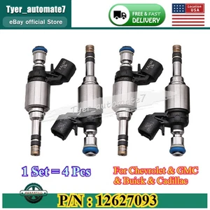 4X Fuel Injectors 12627093 For Buick LaCrosse 18-19 Chevrolet Impala 14-19 2.5L - Bild 1 von 8