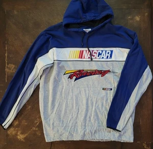 NASCAR Racing Hoodie Jacke Herren XXL blau Pullover bestickt Racing Tasche 2XL - Bild 1 von 9