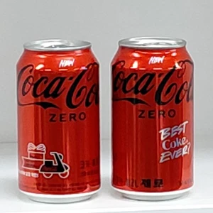 Coca Cola cero lata vacía 350 ml. Juego de 2 piezas - Imagen 1 de 4