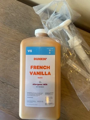 DUNKIN' DONUTS dunkin donuts french vanilla swirl 64oz with PUMP included