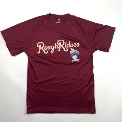 Frisco Rough Riders Baseball Minor League Cherry Athletic Jersey Mills 8 Youth S - Image 1 of 4