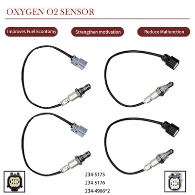 Sensor de oxígeno aguas arriba+aguas abajo 4 piezas O2 apto para Ford Explorer Flex Taurus 2016-2019 Foto 1 de 4
