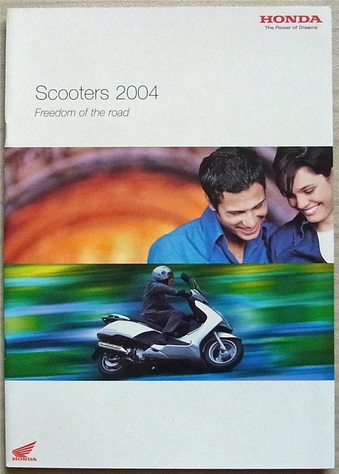 HONDA SCOOTERS Sales Brochure 2004 #MCBROCH008 Silver Wing SH125 Dylan SCV100 ++ - Image 1 of 4