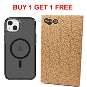 Tech21 Case For iPhone 14 Plus EvoCheck MagSafe Cover Smokey - BUY 1 GET 1 FREE - Picture 1 of 10