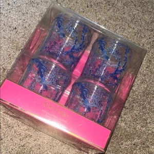 Lilly Pulitzer Coraly acrylic lo-ball glasses NEW - Picture 1 of 2
