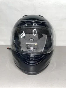 Fuel Motorcycle Helmet Dot SH-FF0016 FMVSS Helmet Black L 59-60” #218 Certified - Picture 1 of 8