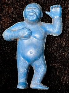 Modellino giocattolo vintage anni 60 MPC 3" blu King Kong scimmia gorilla scimmia plastica dura - Foto 1 di 2
