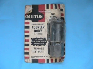 1 NEW MILTON 1/2" PNEUMATIC COUPLER BODY FNPT S1815 - Picture 1 of 3