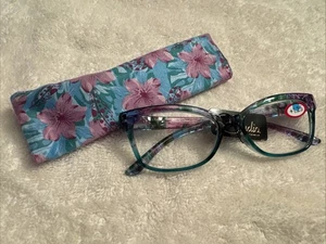 Studio by ICU Eyewear Lesebrille #7708 rosa geblümt +1,25 Damen NEU - Bild 1 von 5