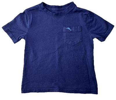 Tommy Bahama T-Shirt Toddler Size 4T Blue Short Sleeve Breast Pocket Logo - Image 1 of 4