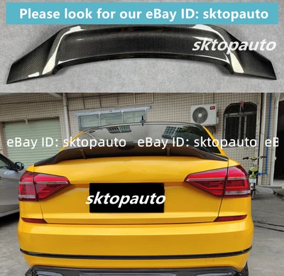 Спойлер крыло задний багажник из углеродного волокна подходит для Volkswagen VW Passat 2012-2018 годов выпуска - Изображение 1 из 4