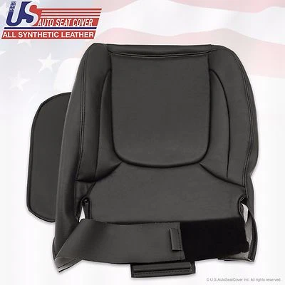 2004 2005 For Dodge Ram Laramie Driver Side Bottom Leather Seat Cover Dark Gray - Image 1 of 4