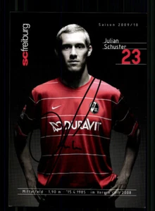 Julian Schuster Autogrammkarte SC Freiburg 2009-10 Original Signiert - Picture 1 of 2