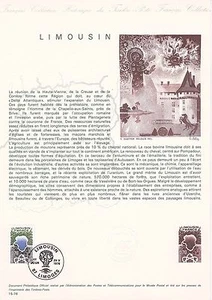 Document Philatélique 1er Jour 15 1976 Limousin - Imagen 1 de 1