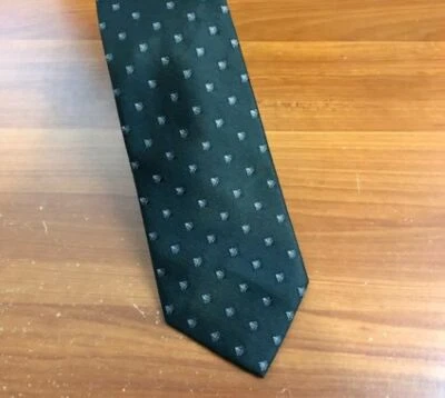 Corbata geométrica negra 100 % seda Bloomingdale's para hombre Foto 1 de 4