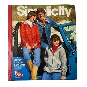 1977 March Simplicity Sewing Pattern Catalog Store Counter Book - Full Color - Picture 1 of 16