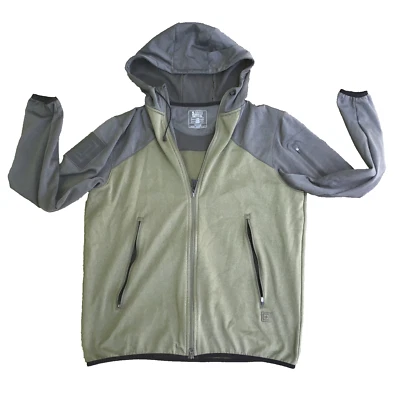 5.11 Tactical Jacket Men Large Green Gray Reactor FZ Hoodie 2.0 Full Zip Combat - Image 1 of 4