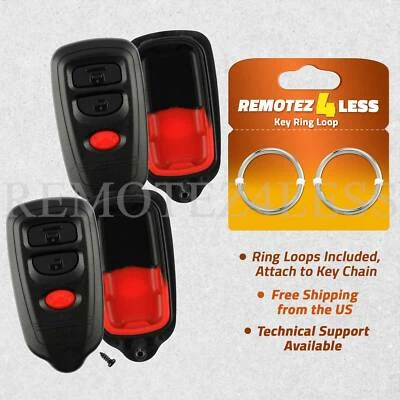 2 Remote for 1998 1999 2000 2001 2002 2003 2004 Isuzu Rodeo Shell Case Foto 1 de 4