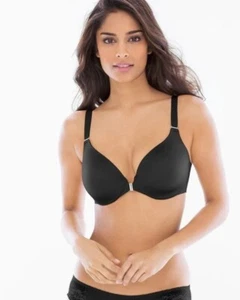NWOT Soma 42D Vanishing 360 Unlined Perfect Cover Front Close Bra Black 119025 - Picture 1 of 2