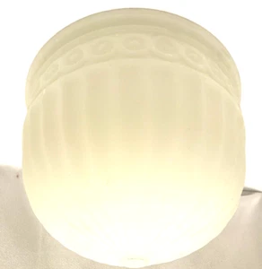 Vintage Art Deco / Victorian Frosted Glass Ceiling Light Shade Globe 9.25" wide - Picture 1 of 23