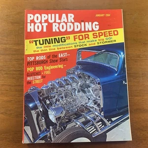 Popular revista Hot Rodding enero 1964 Mercury 1948 excelente estado - Imagen 1 de 11
