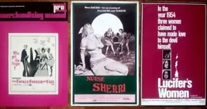 LOT OF 4 SEXPLOITATION UNCUT US PRESBKS NURSE SHERRI LUCIFER WOMEN FICKLE FINGER - Bild 1 von 1