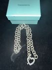 Tiffany & Co Sterling Silver Heart And Arrow Chain Necklace 17? 1990?S