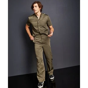 Royalty by Maluma Mens Utility Flat Front Trouser Pants, Green, Size 38, NWT - Picture 1 of 5