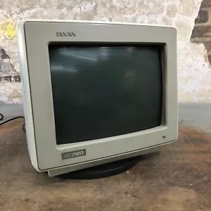 TAXAN Super Vision 720 12" Color CGA CRT Computer Display Monitor - Retro Gaming - Picture 1 of 8
