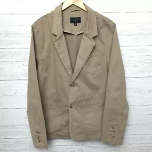 NEW Liverpool LA Men's Khaki Tan Blazer Patch Pocket Button Front Medium - Picture 1 of 11