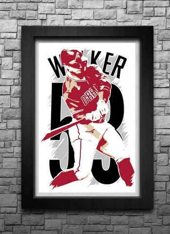 CHRISTIAN WALKER art print/poster ARIZONA DIAMONDBACKS FREE S&H! JERSEY Cover